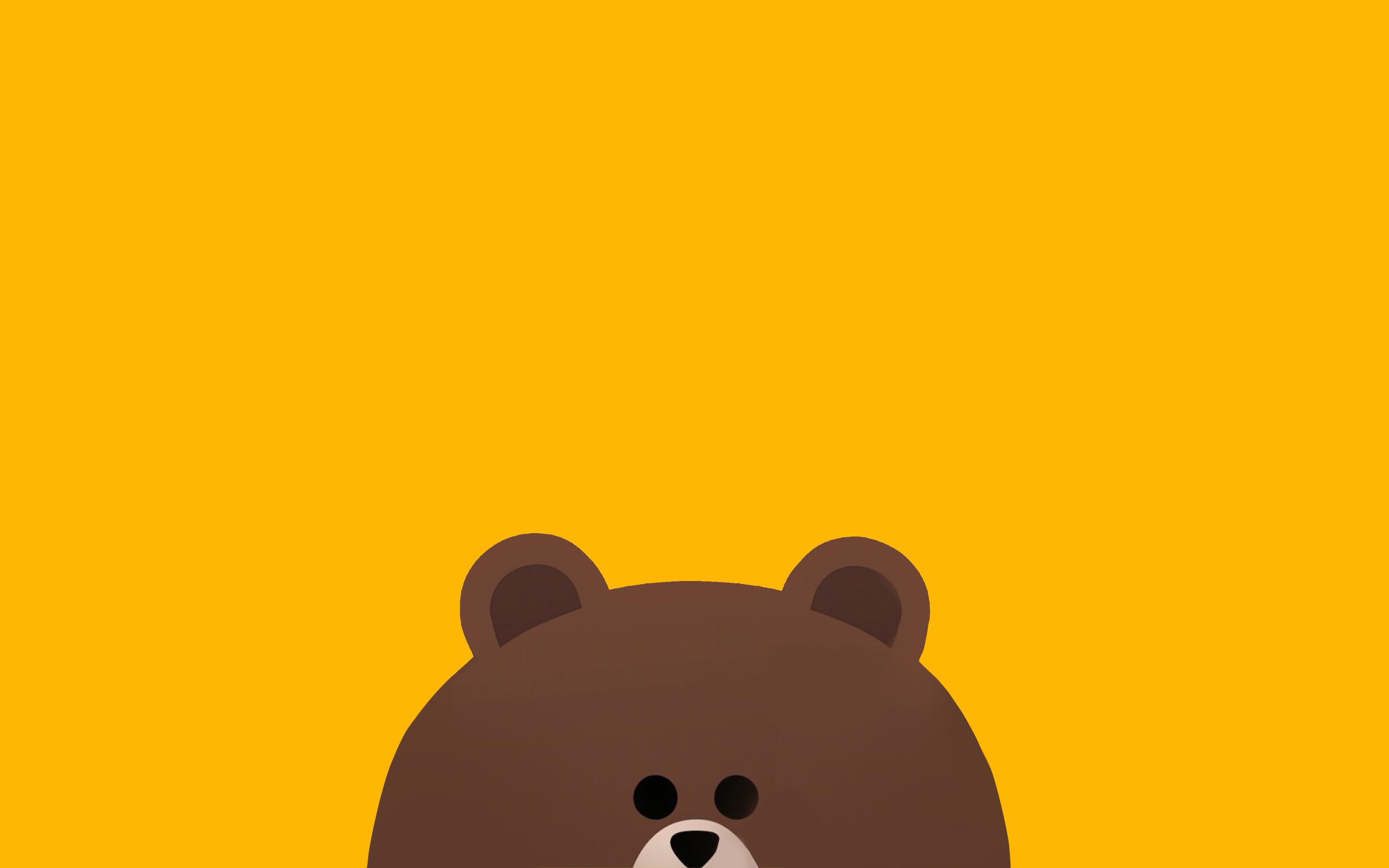 3711x2320 Minimal Brown [Line and Friends]