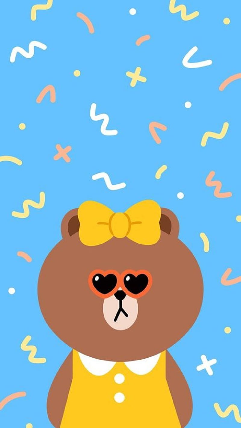 800x1422 Line Bear, animal, HD phone wallpaper
