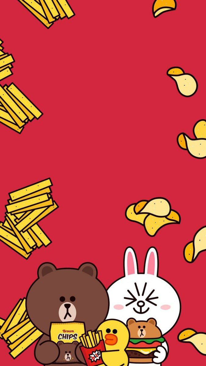 675x1200 KAKAOFRIEND #LINEFRIENDS #brown #wallpaper #