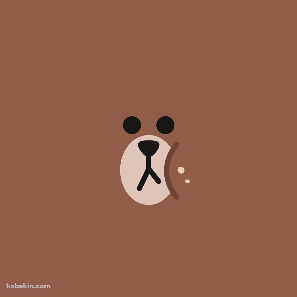 1024x1024 LINE キャラクター ブラウン(1024x1024px)のデスクトップPC用の壁紙. 高画質. 壁紙キングダム
