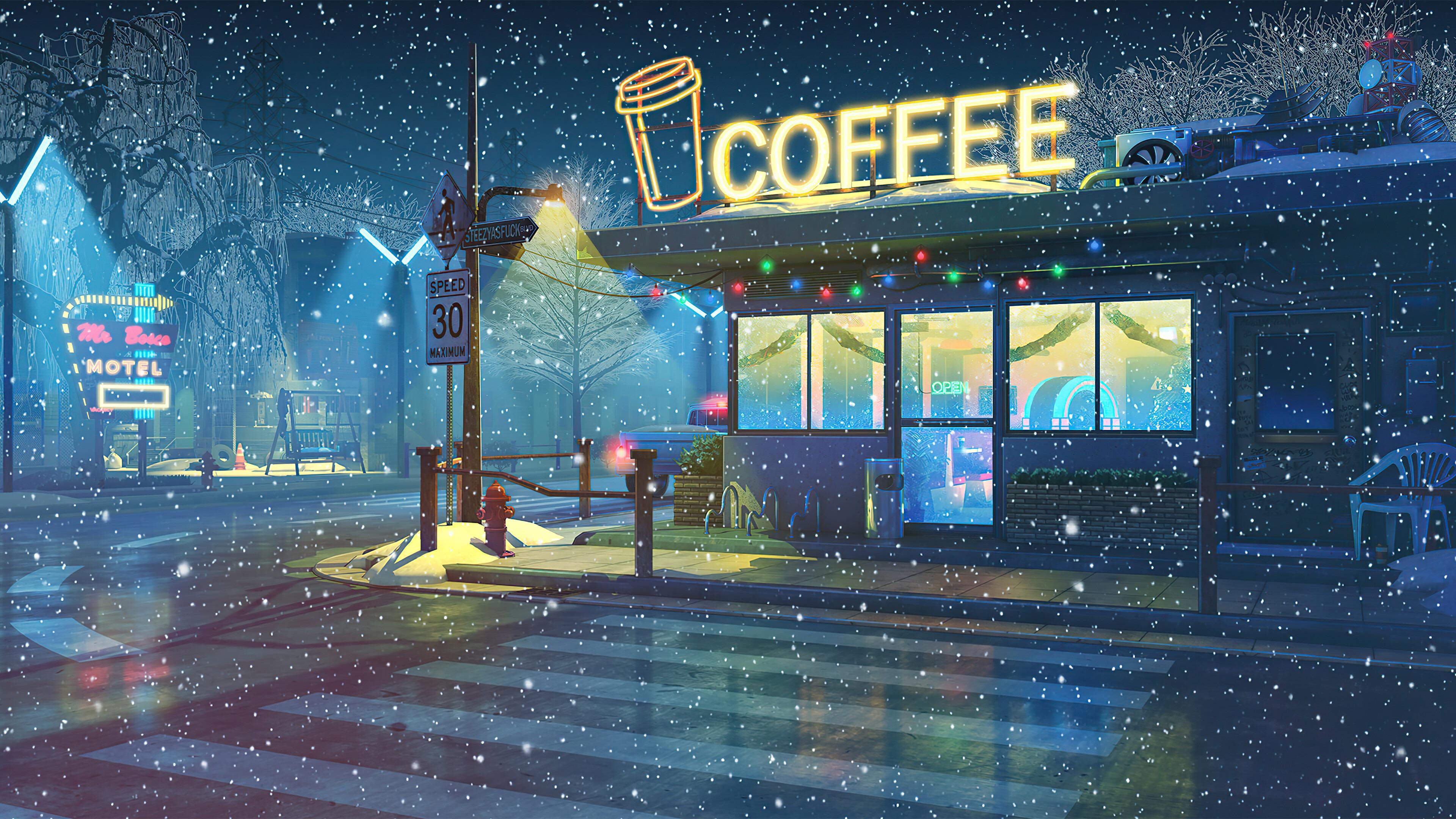 3840x2160 Lofi Cat 4k Wallpaper