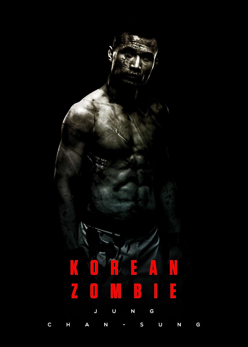 857x1200 Signed Korean Zombie Poster