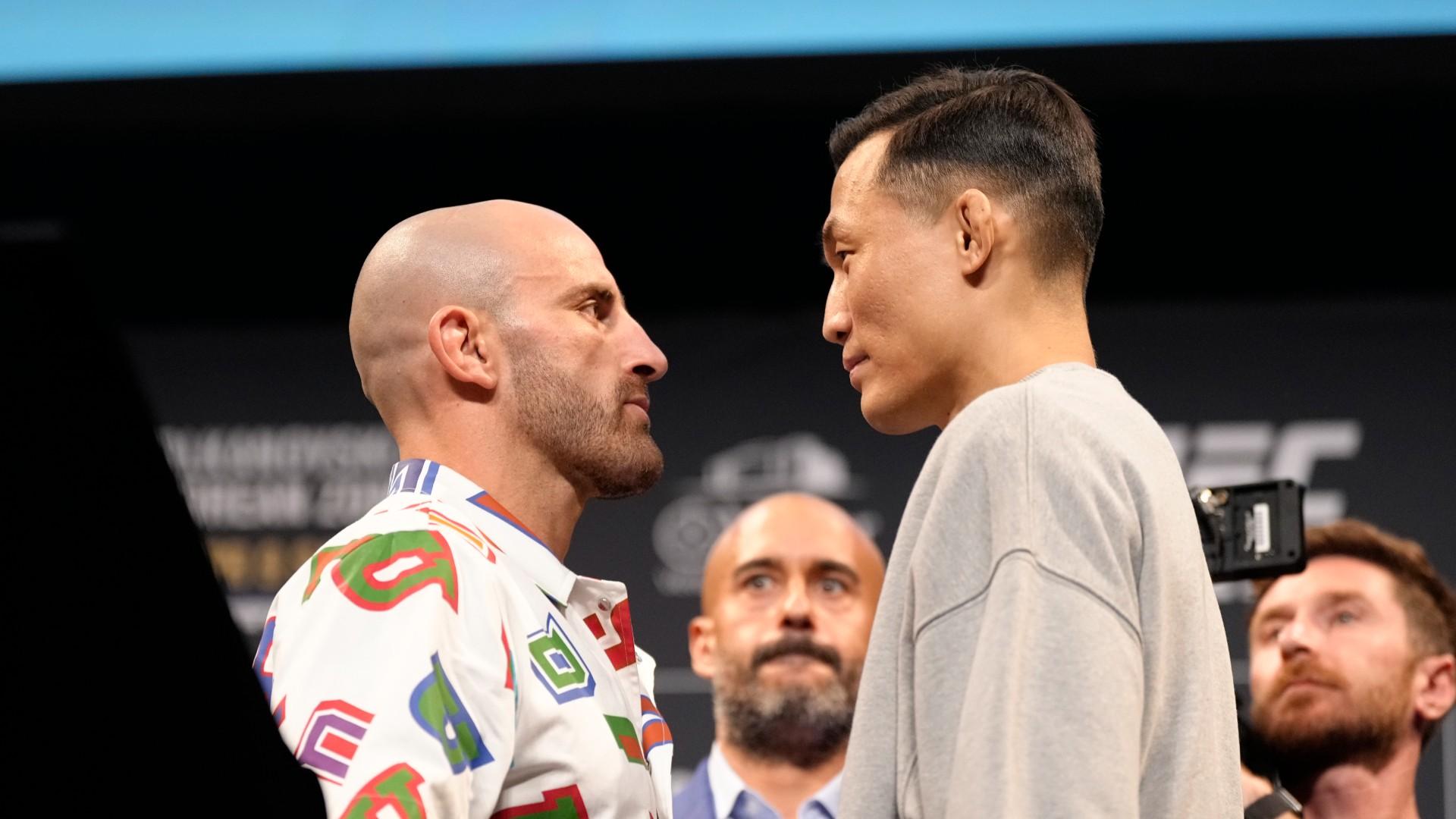 1920x1080 UFC 273: Alexander Volkanovski Vs. 'The Korean Zombie' Weigh In Results