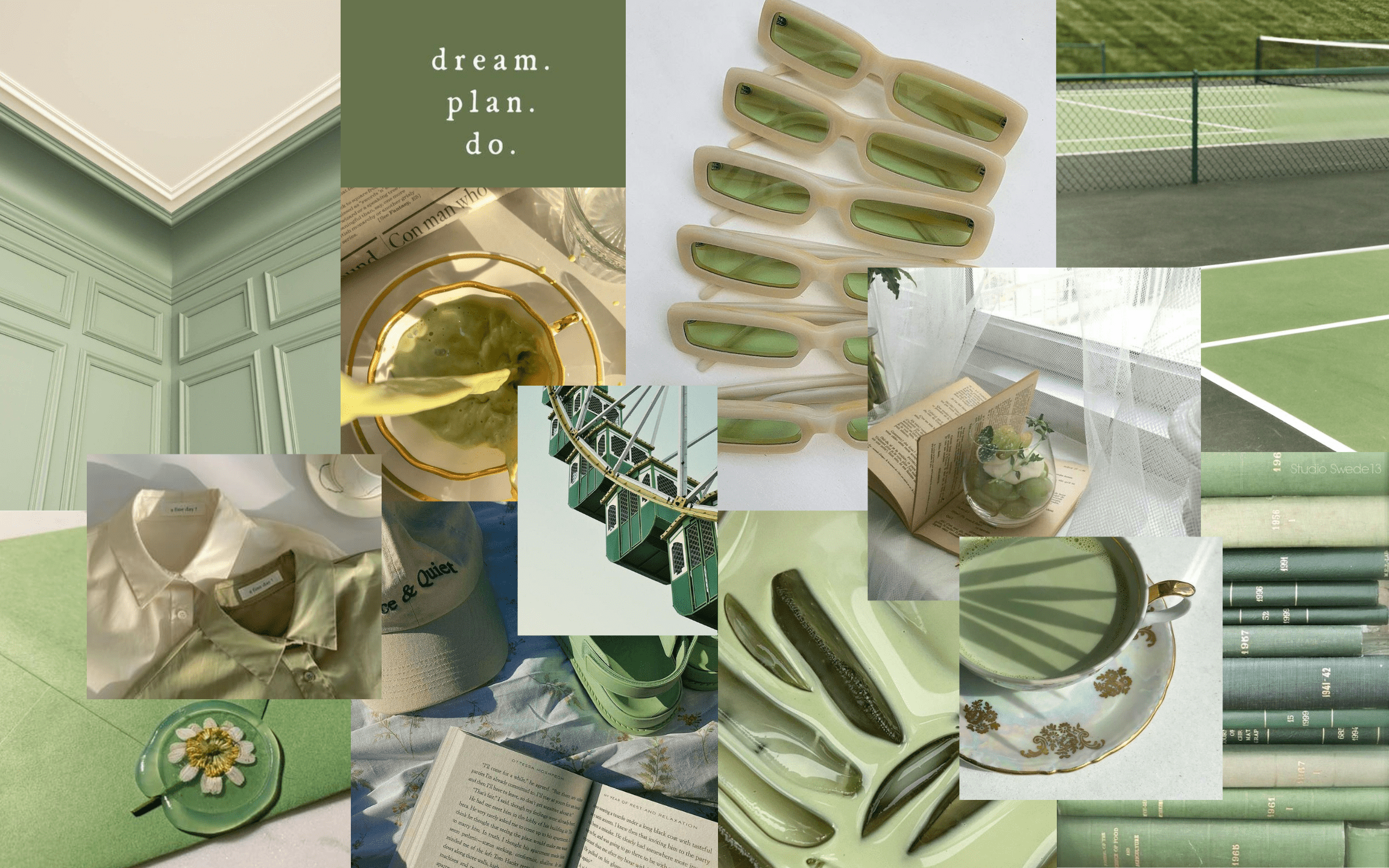 2304x1440 Matcha Green Desktop Wallpaper