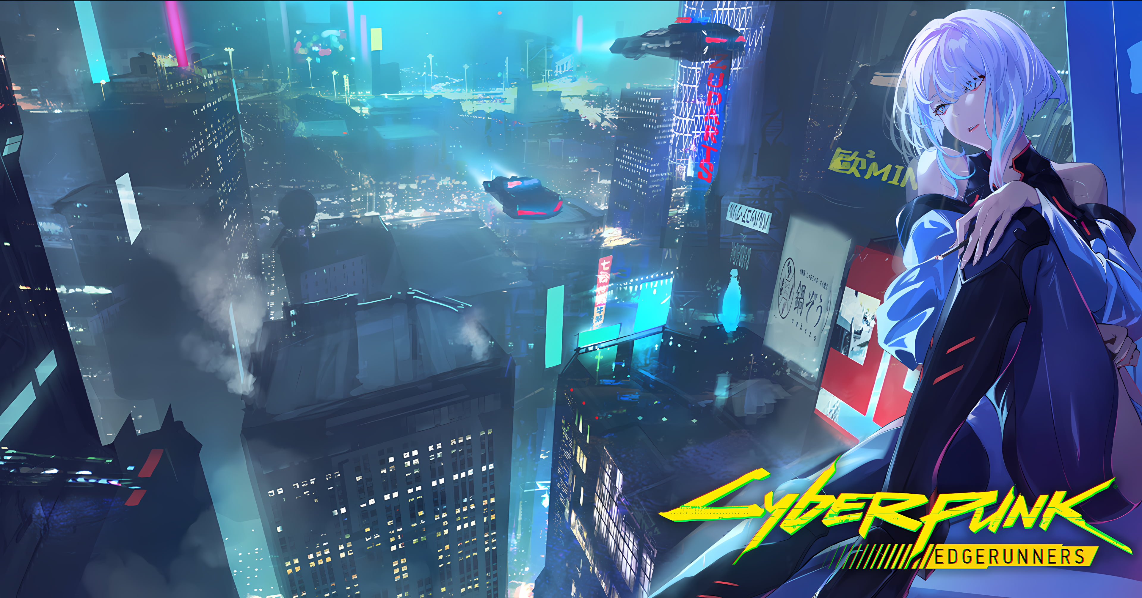 3840x2012 Free download. HD wallpaper: Cyberpunk: Edgerunners, Cyberpunk Lucy ( Edgerunners)