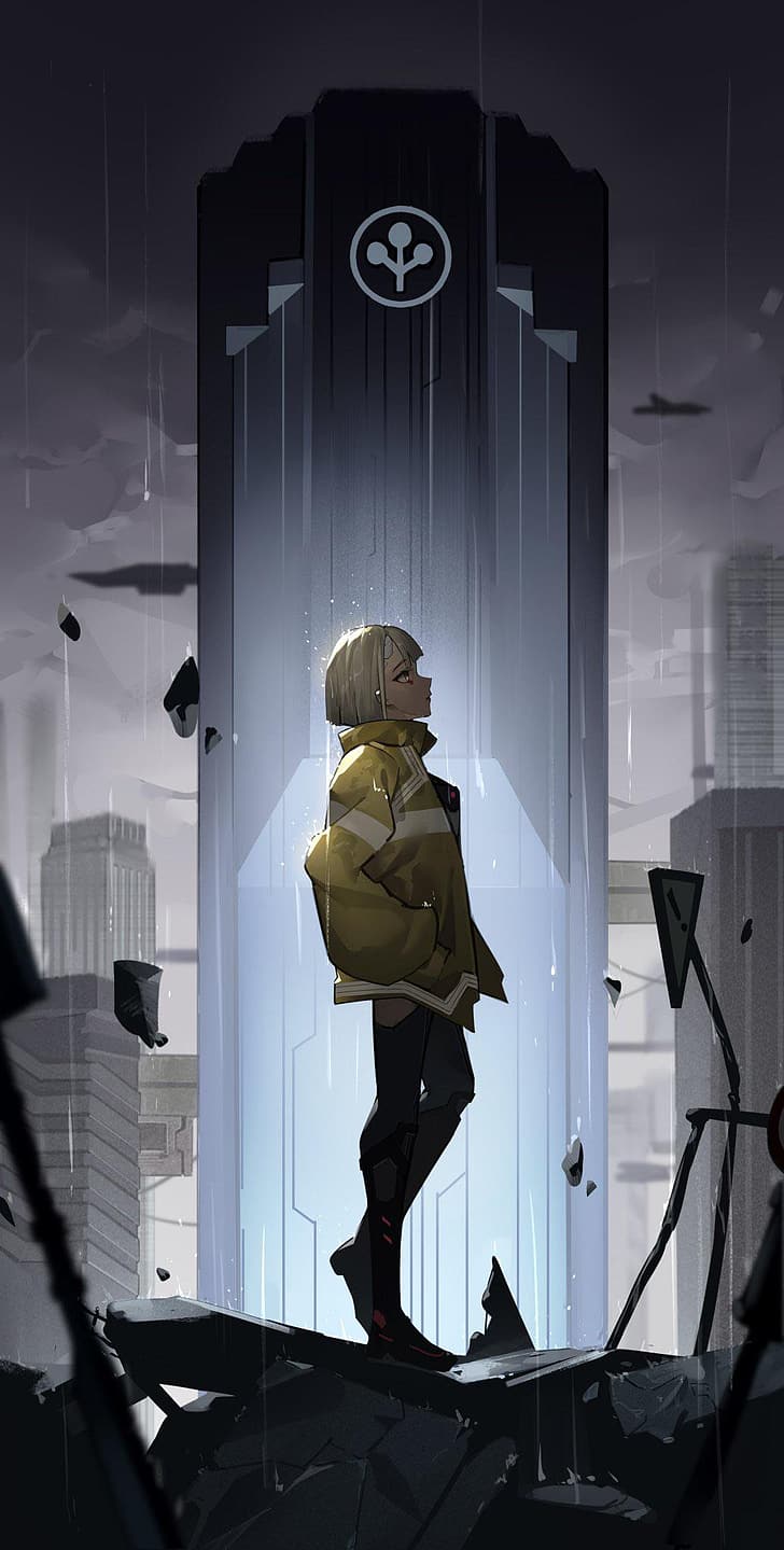 728x1439 Cyberpunk: edgerunners 1080P, 2K, 4K, 5K HD wallpaper free download