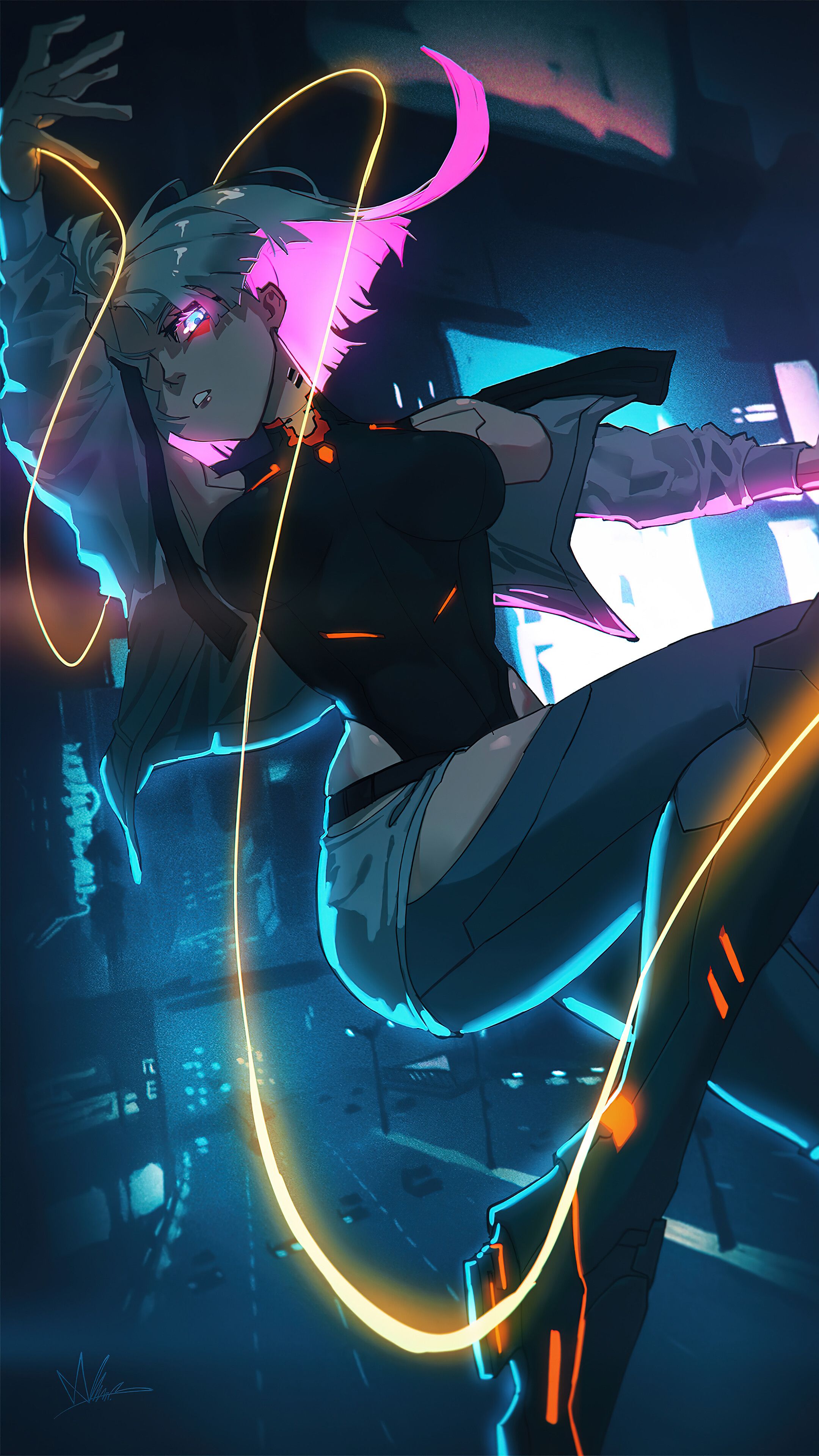 2160x3840 Lucy (Cyberpunk: Edgerunners) 4K Wallpaper iPhone HD Phone i