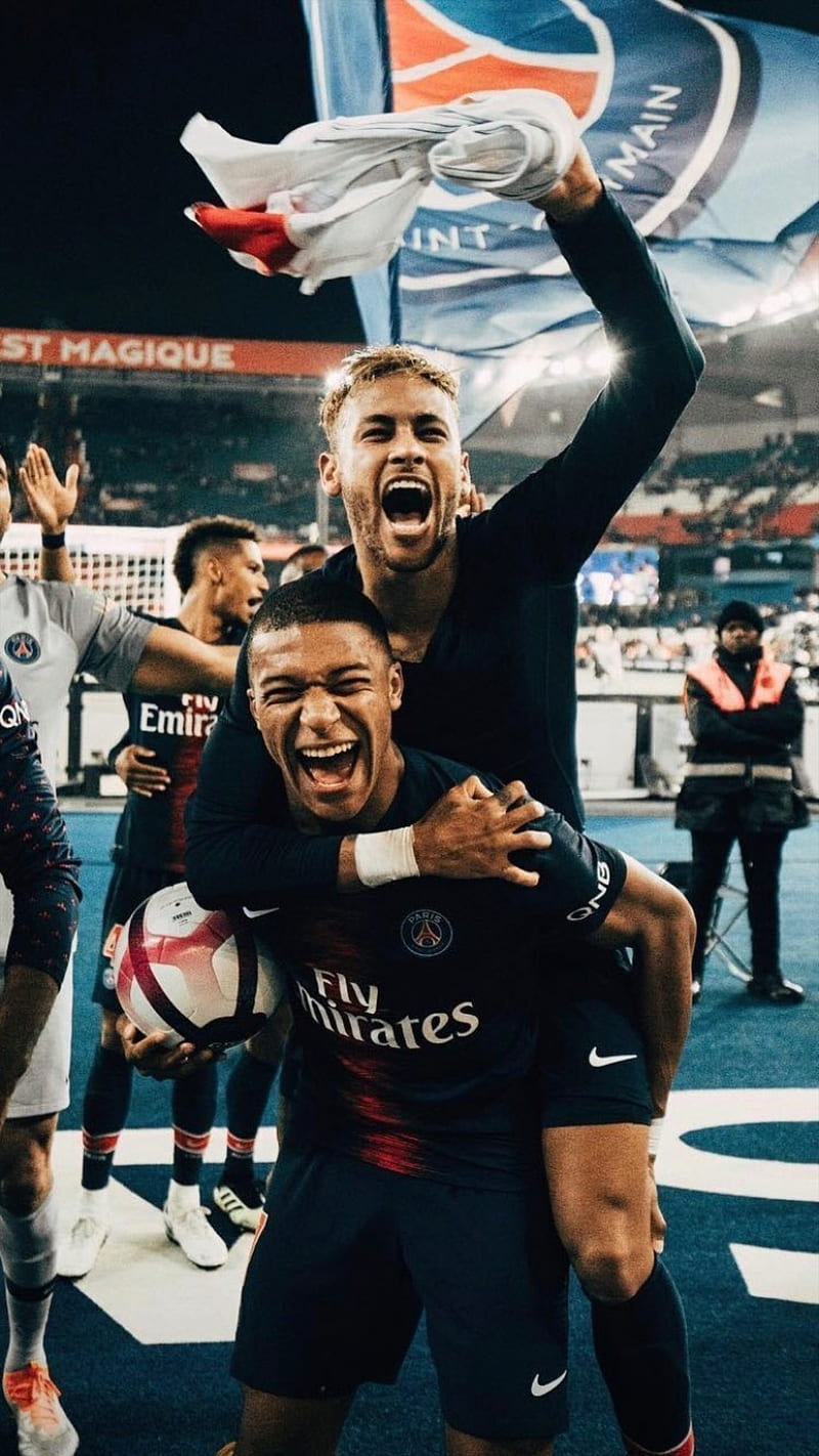 800x1422 Neymar and Mbappe, france, paris, psg, soccer, ucl, HD phone wallpaper