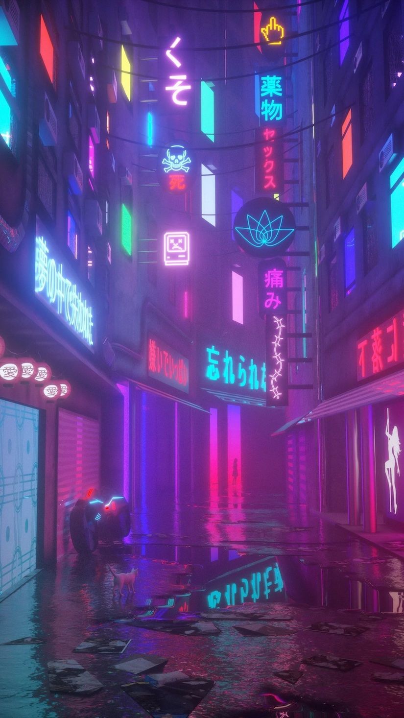 825x1466 Lofi Summer Vertical Wallpaper