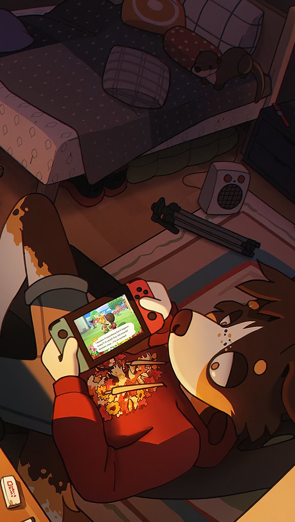 1220x2160 Lofi room Aesthetic Wallpaper 4K for iPhone and Mobile Phone