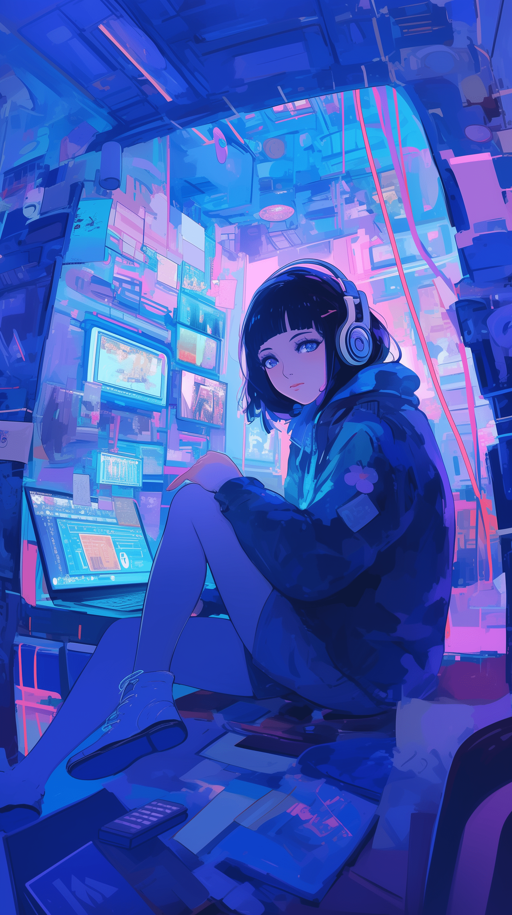 1632x2912 Lofi Phone Wallpaper and iPhone Background: Free HD Download