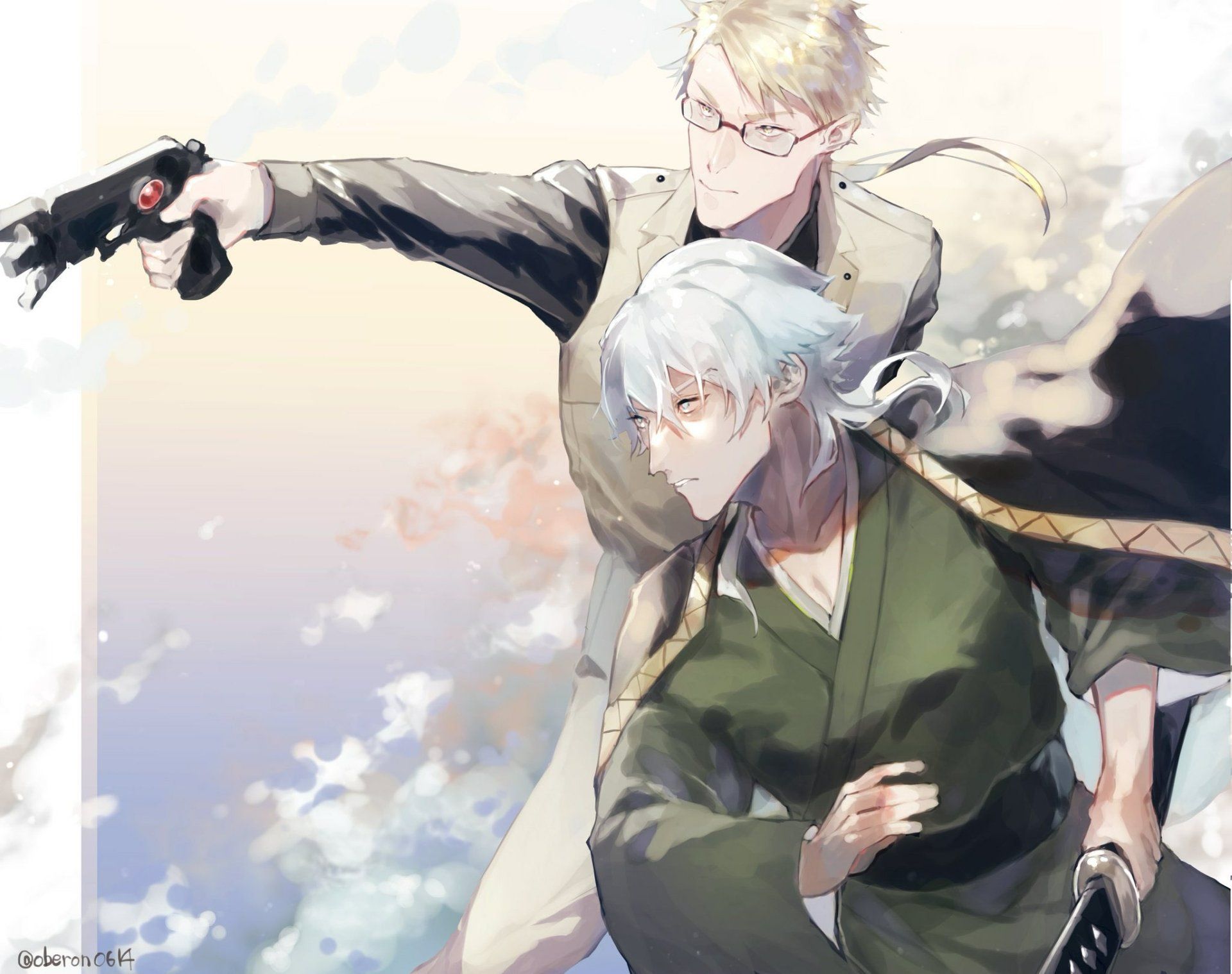 1920x1519 Download Yukichi Fukuzawa Doppo Kunikida Anime Bungou Stray Dogs HD Wallpaper
