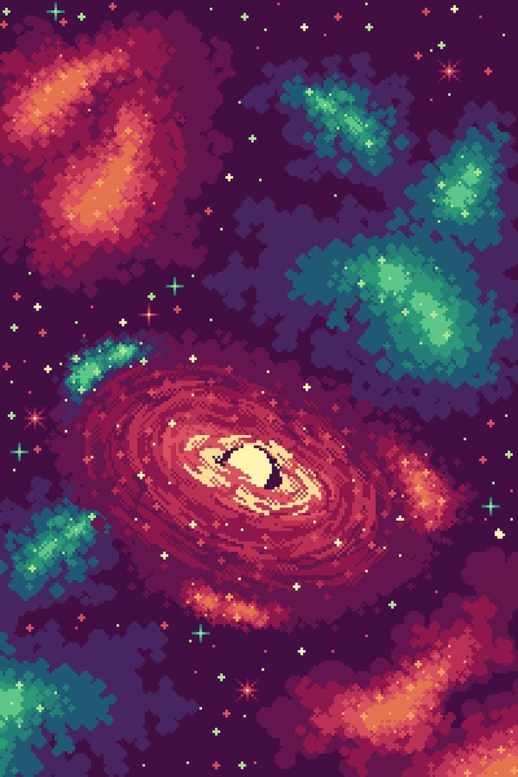 736x1104 Pixel art cosmos