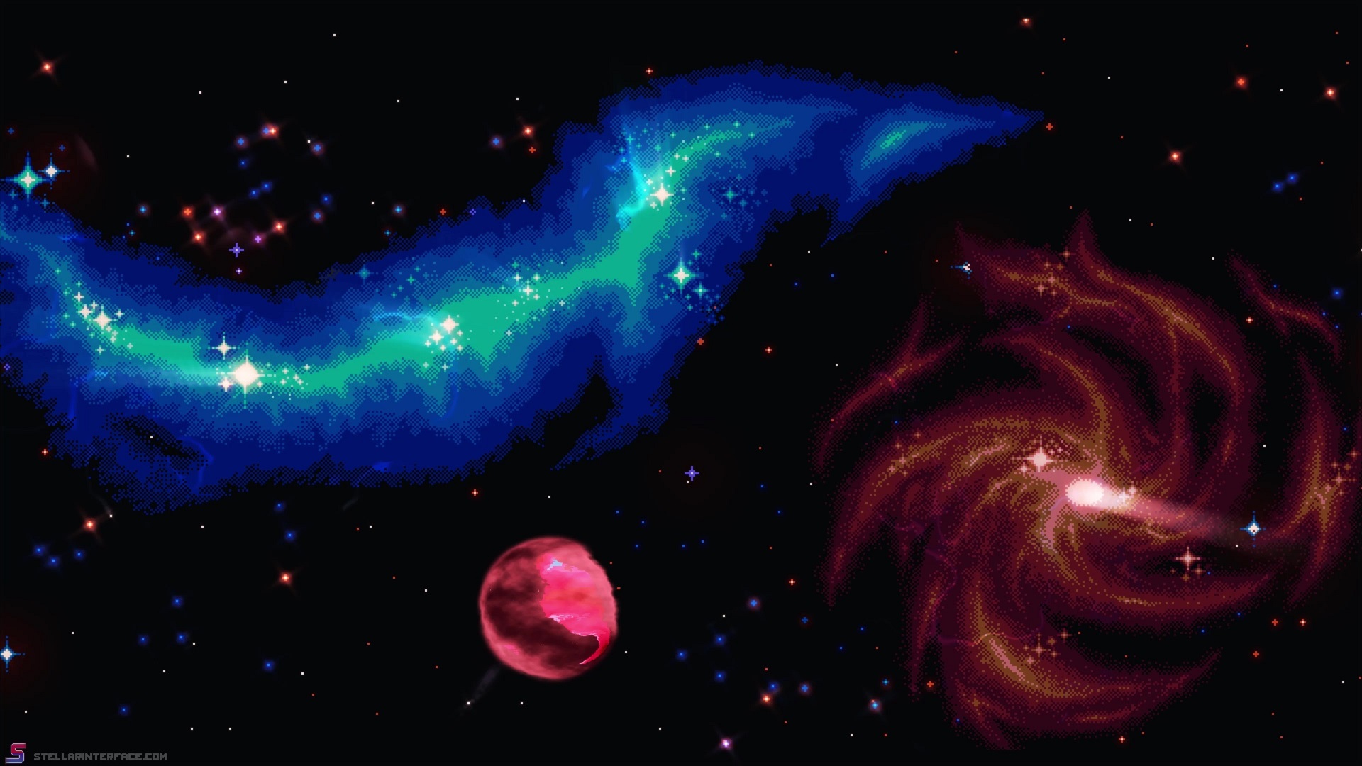1920x1080 Deep Space Pixel Live Wallpaper