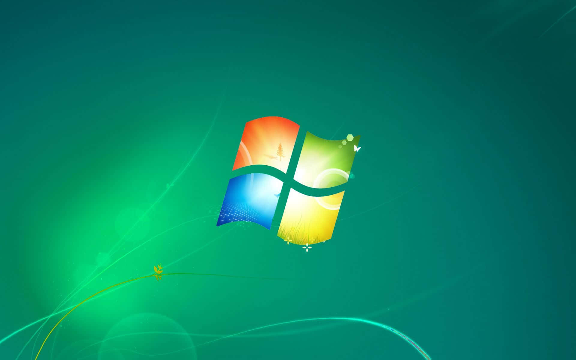 1920x1200 Download Stunning Green Windows 7 Background