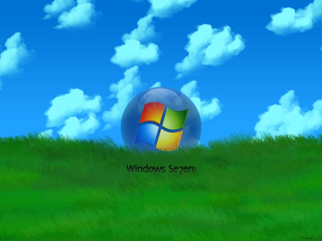 1024x768 Microsoft Windows 7 grass Desktop wallpaper 1024x768