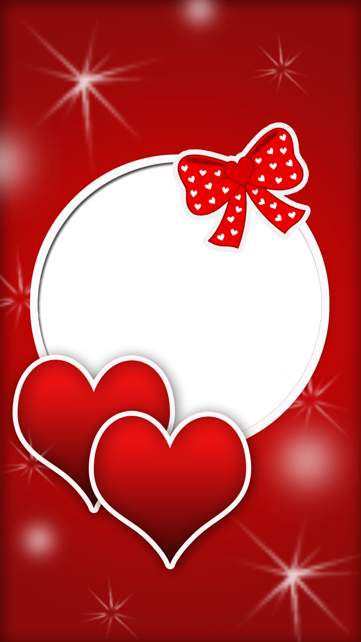 720x1280 Download HD Red Love Frame Frames For Photo Free Download Transparent PNG Image