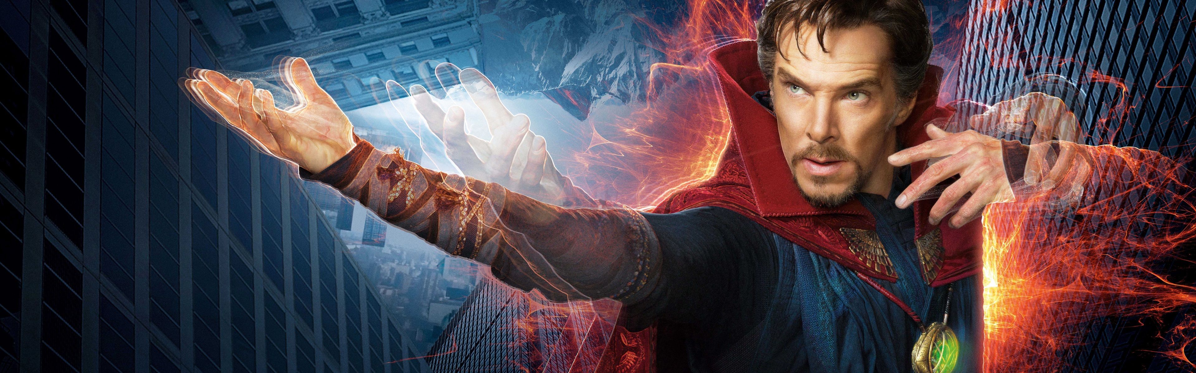3840x1200 Wallpaper Doctor Strange, Benedict Cumberbatch, magical movie 3840x2160 UHD 4K Picture, Image