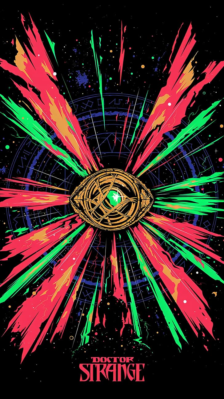 728x1293 HD wallpaper: Doctor Strange, black, mountains, vertical, Marvel Cinematic Universe
