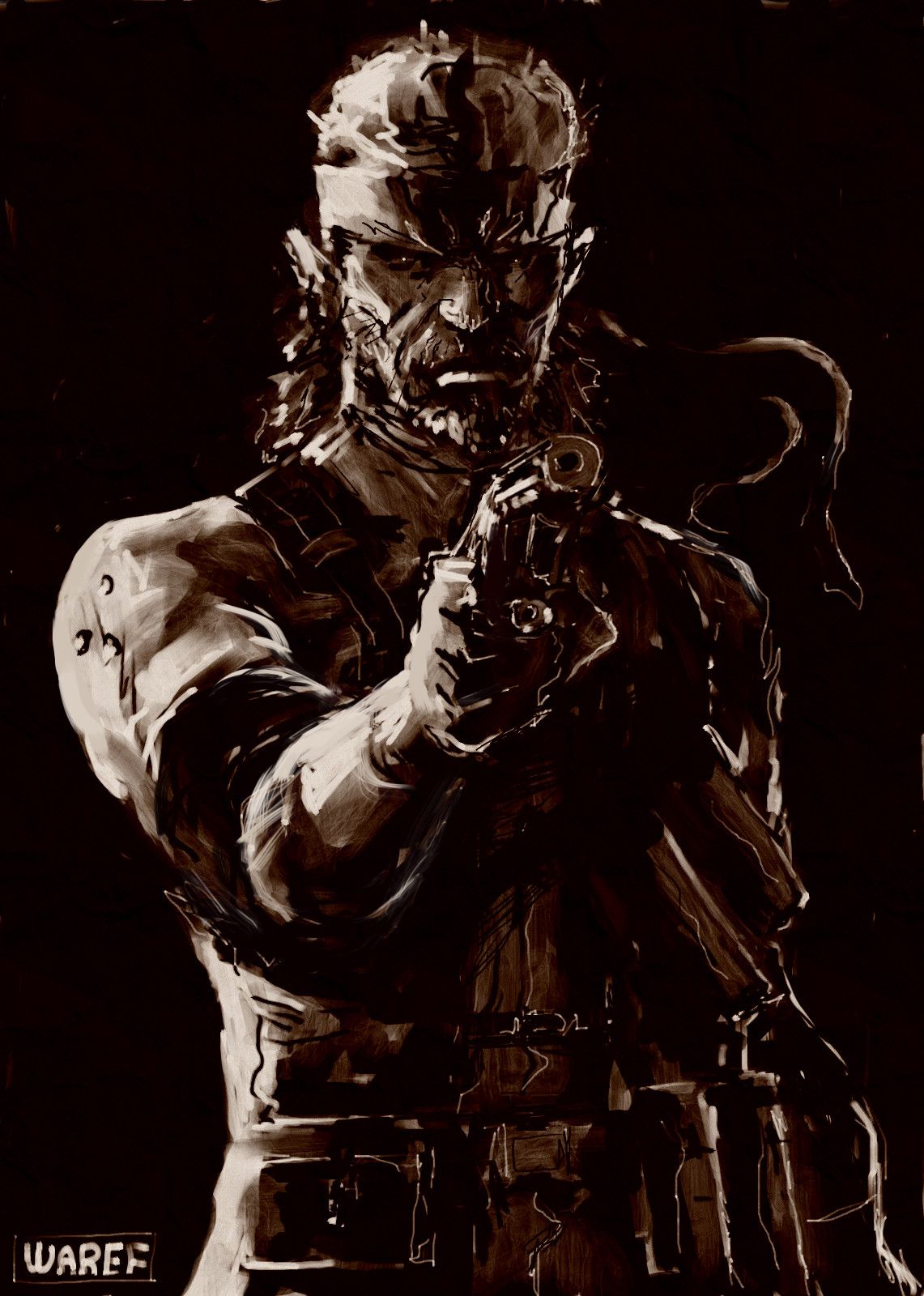 1141x1600 Solid Snake Gear Art Studio 2 (2). Image - Behance