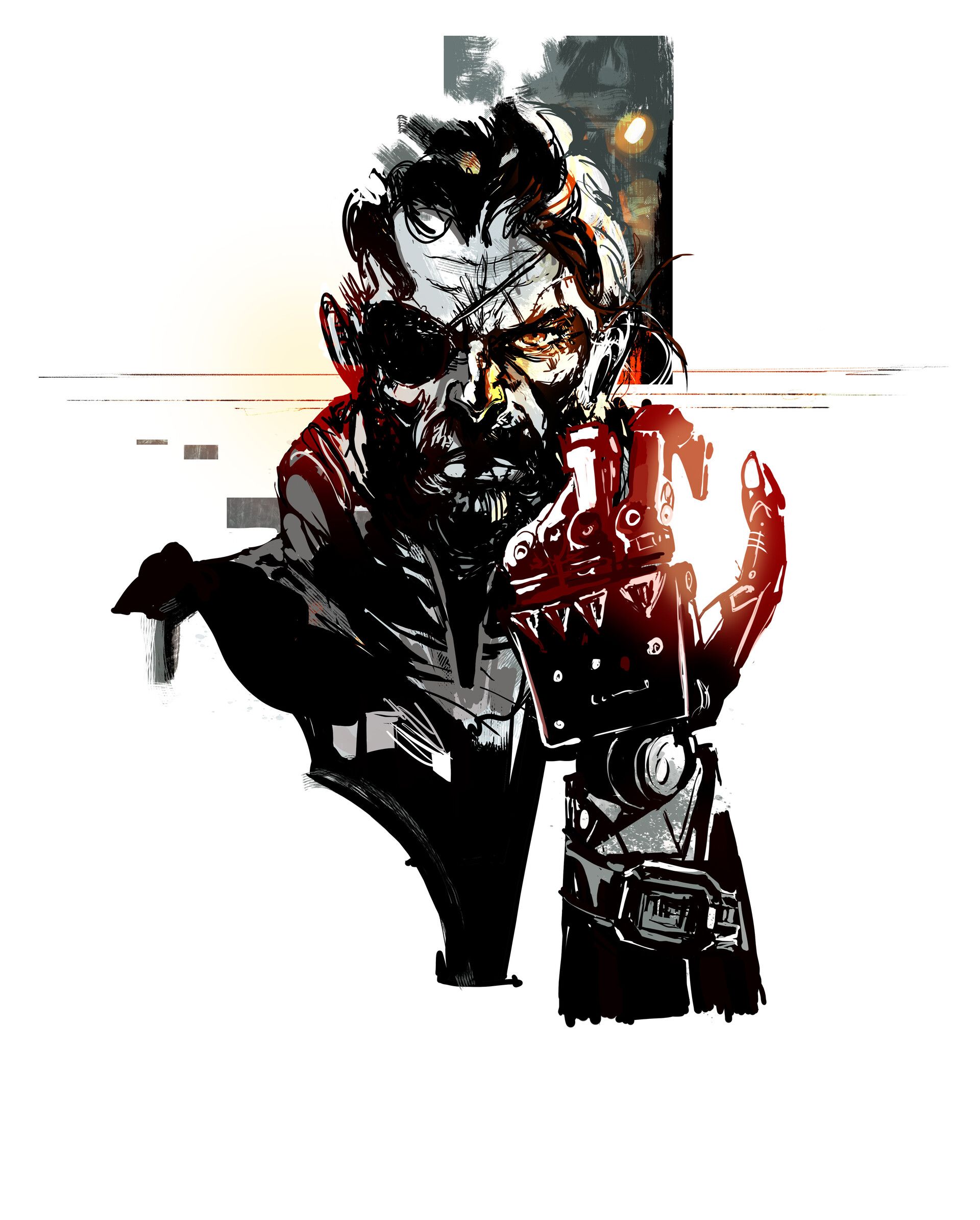 1920x2390 Old Snake Fan Art
