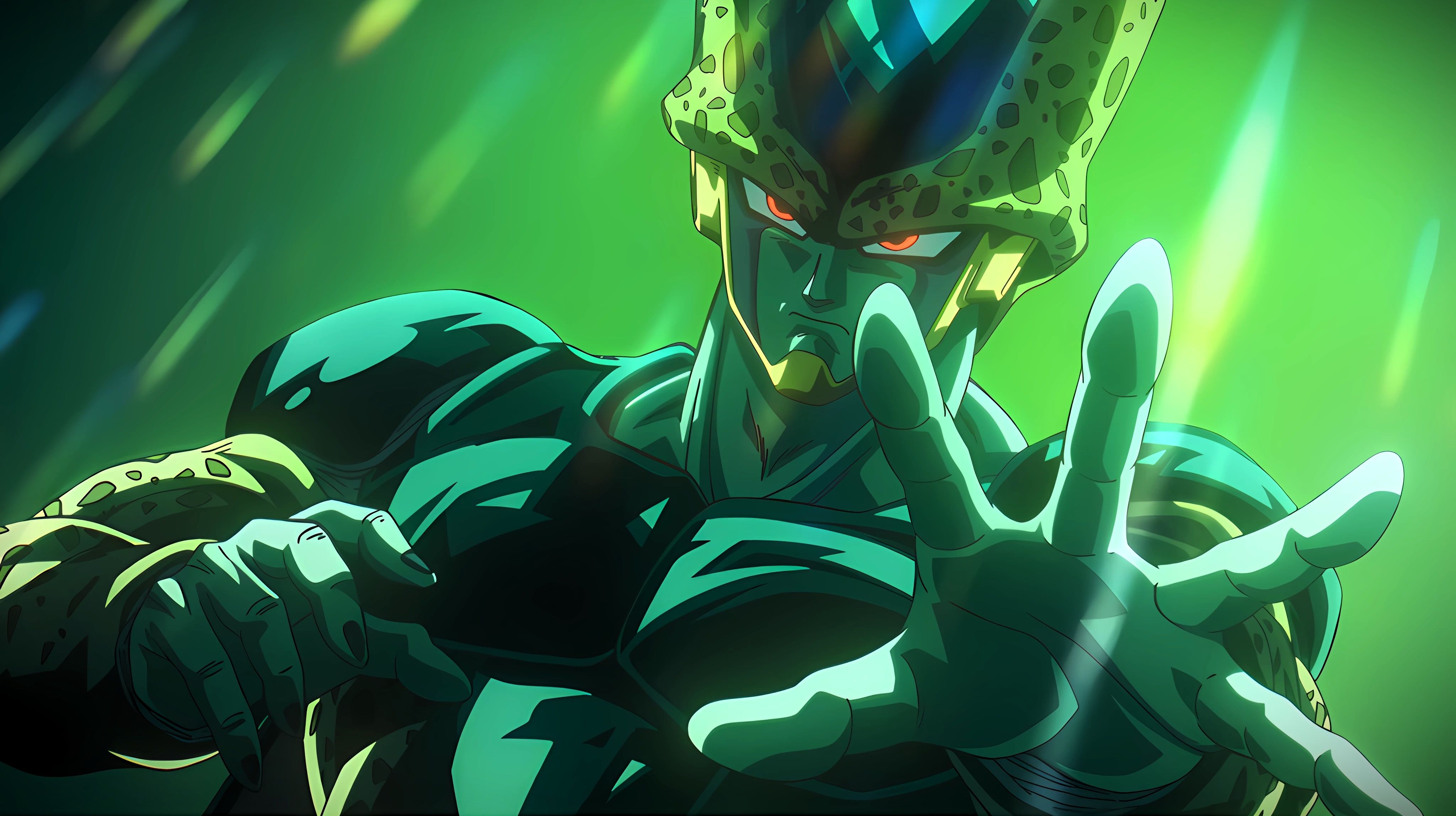 4096x2297 Cell Dragon Ball Wallpaper