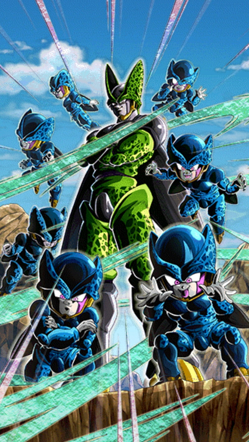 800x1422 Dragon Ball Z, perfect cell, fighting, anime, HD phone wallpaper