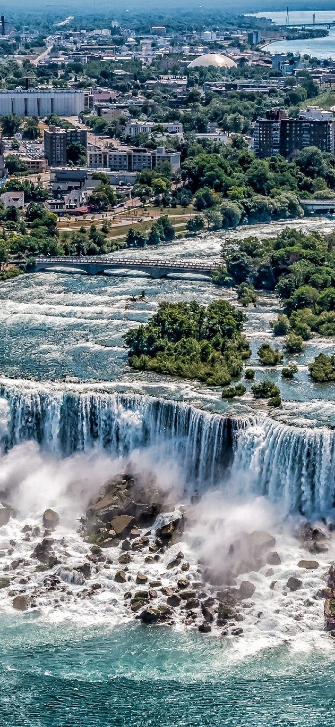 1080x2340 Download 1080x2340 Usa, Niagara Falls, Top View, Nature Wallpaper for Xiaomi Mi 10 & Mi 9 & Mi Mix 3 & Black Shark Huawei P30 Pro, Vivo V15 Pro, OnePlus 6T, Huawei Y9 2019