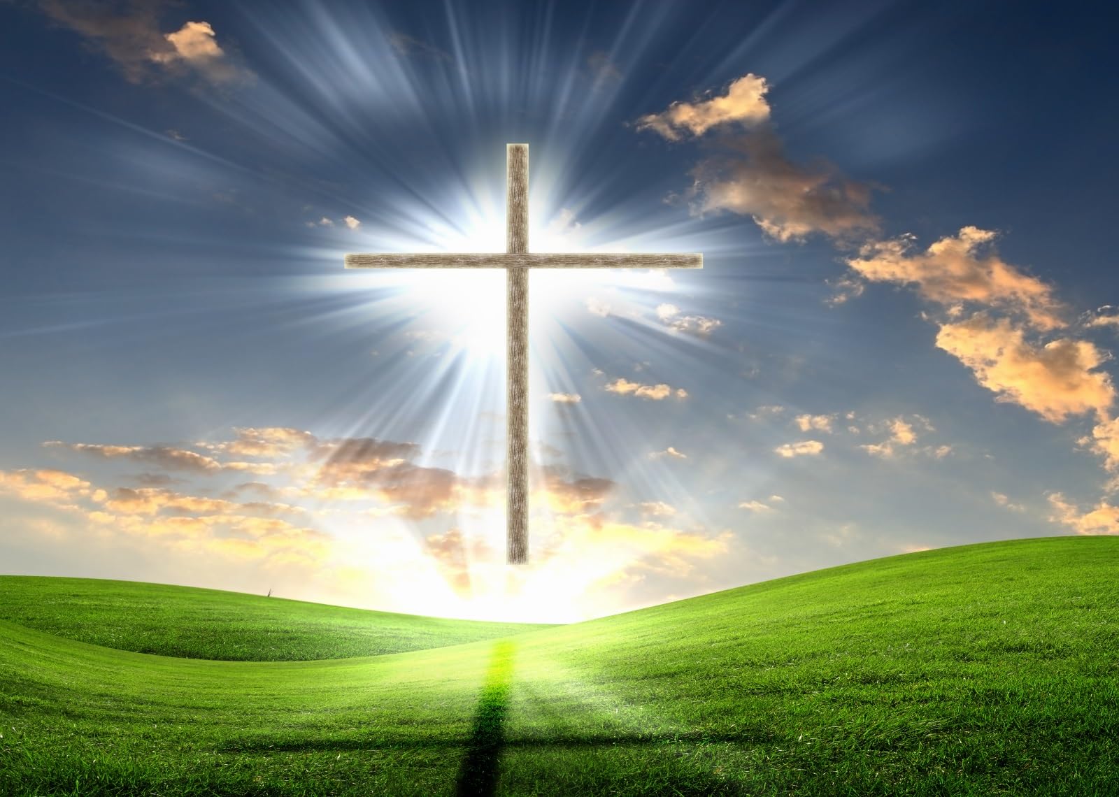 1600x1140 Amazon.com : BELECO 7x5ft Fabric Christian Cross Backdrop Holy Heaven Light Cloudy Sky Outdoor Nature Green Grassland Crucifix Backdrop Lord Pray Easter Religious Christian Church Event Decoration Photo Props