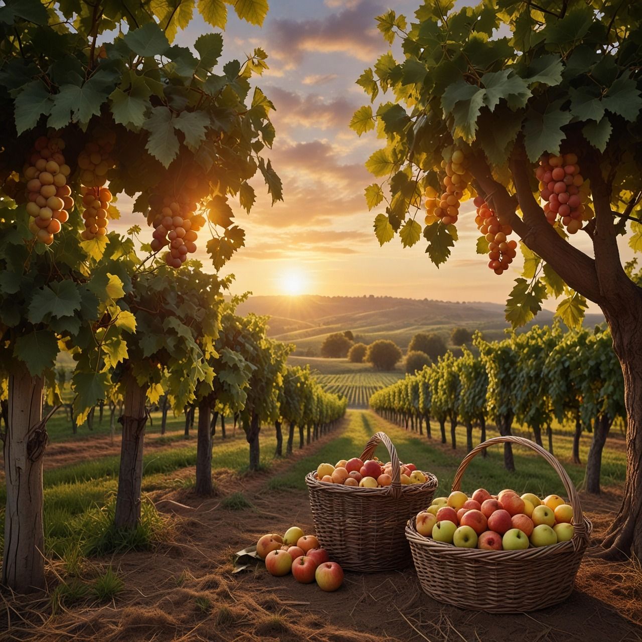 1280x1280 Panen Buah Kebun Anggur Cahaya gratis di Pixabay