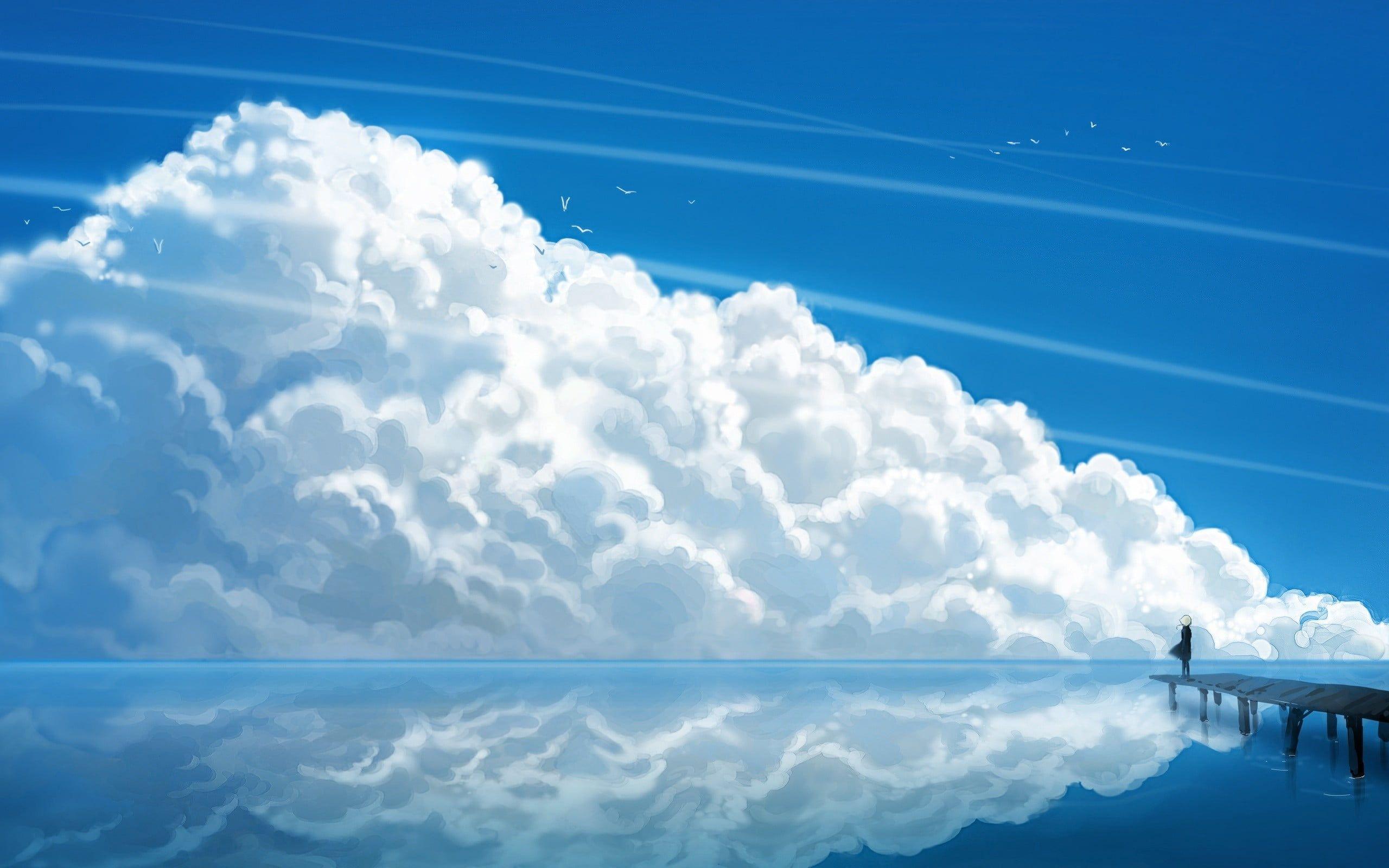 Blue Sky Anime Wallpapers - Top Free Blue Sky Anime Backgrounds ...
