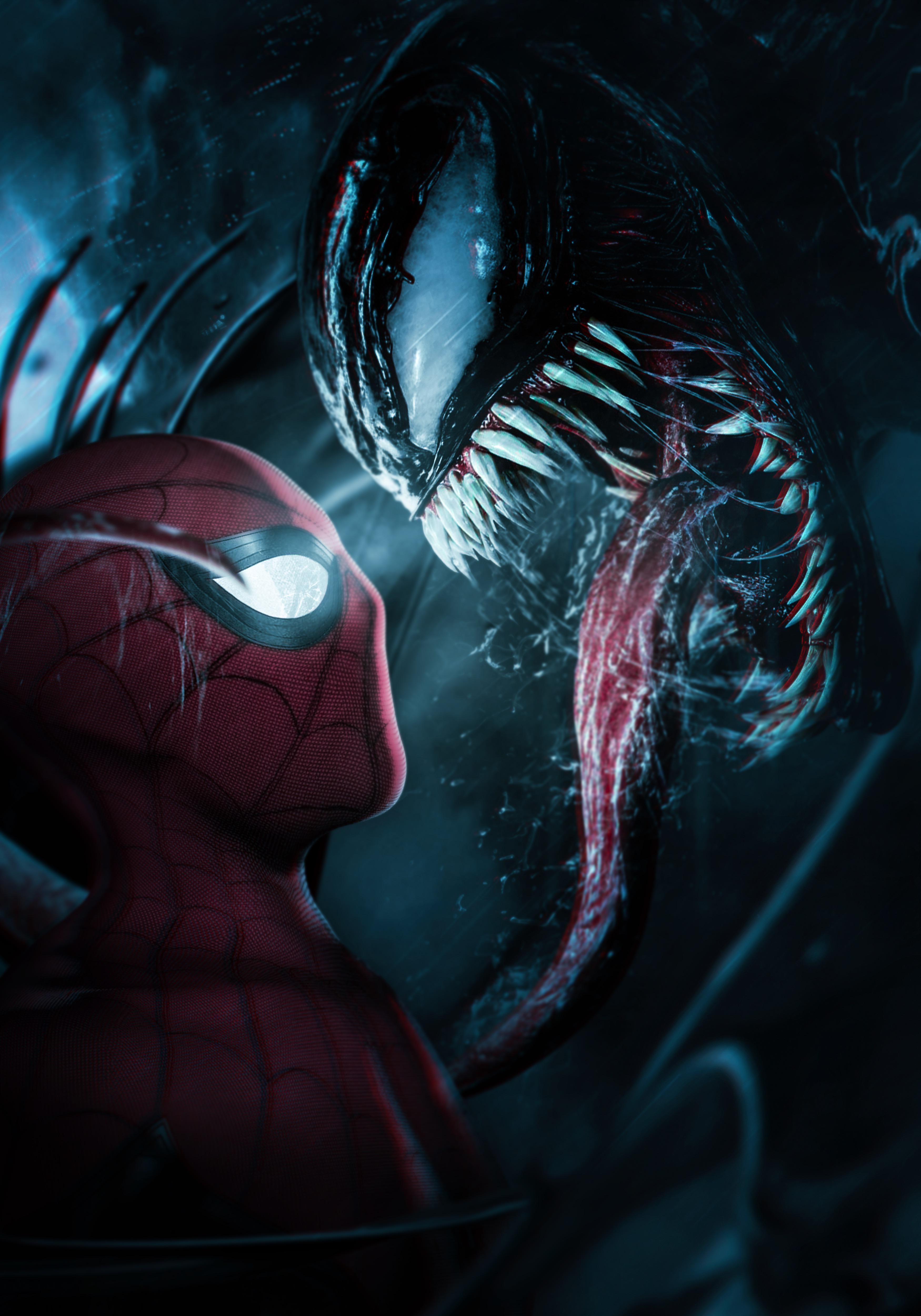 3500x5000 Spider Man Vs Venom 4K Wallpaper For IPhone