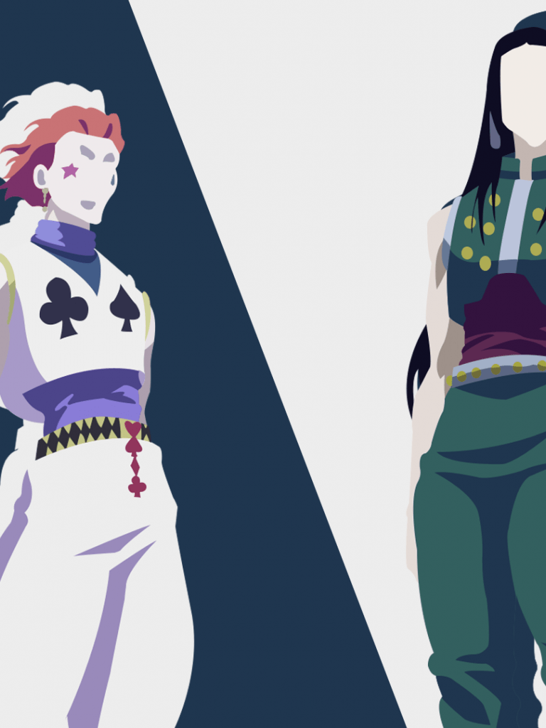 768x1024 Illumi And Hisoka Wallpaper