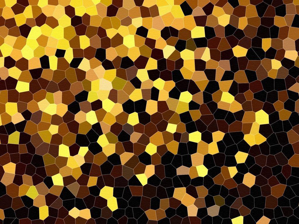1024x768 Download wallpaper 1024x768 stained glass, background, texture, color, black, yellow, brown standard 4:3 HD background