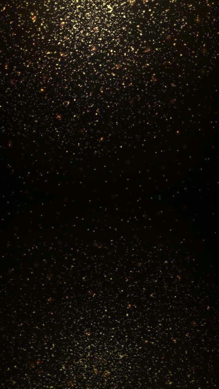720x1280 Black and gold glitter background #goldglitterbackground Black and gold glitter background. Gold glitter background, Sparkle wallpaper, Black wallpaper iphone