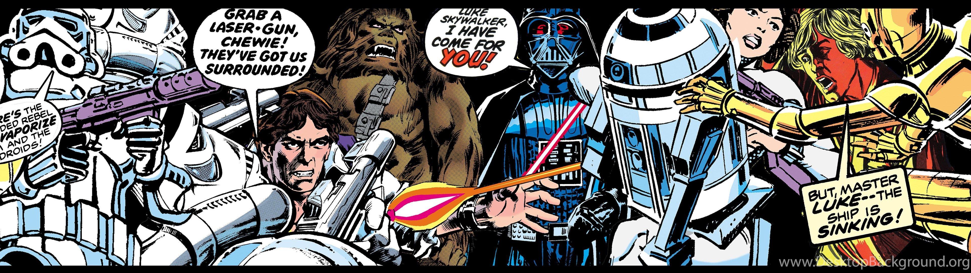 3840x1080 Star Wars Cartoon Wallpaper Border 15 .