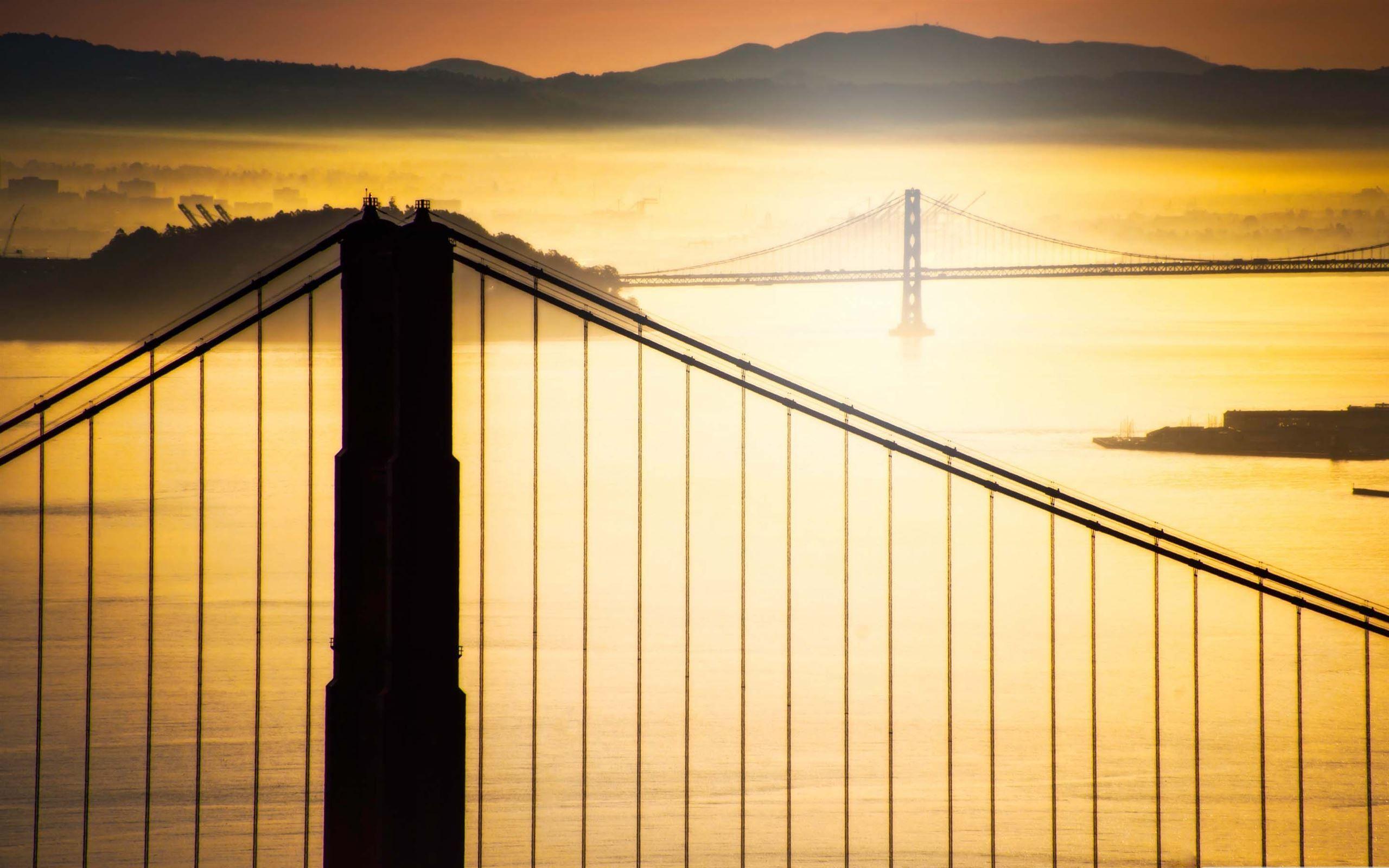 2560x1600 Sunrise Over San Francisco Bay Mac Wallpaper Download