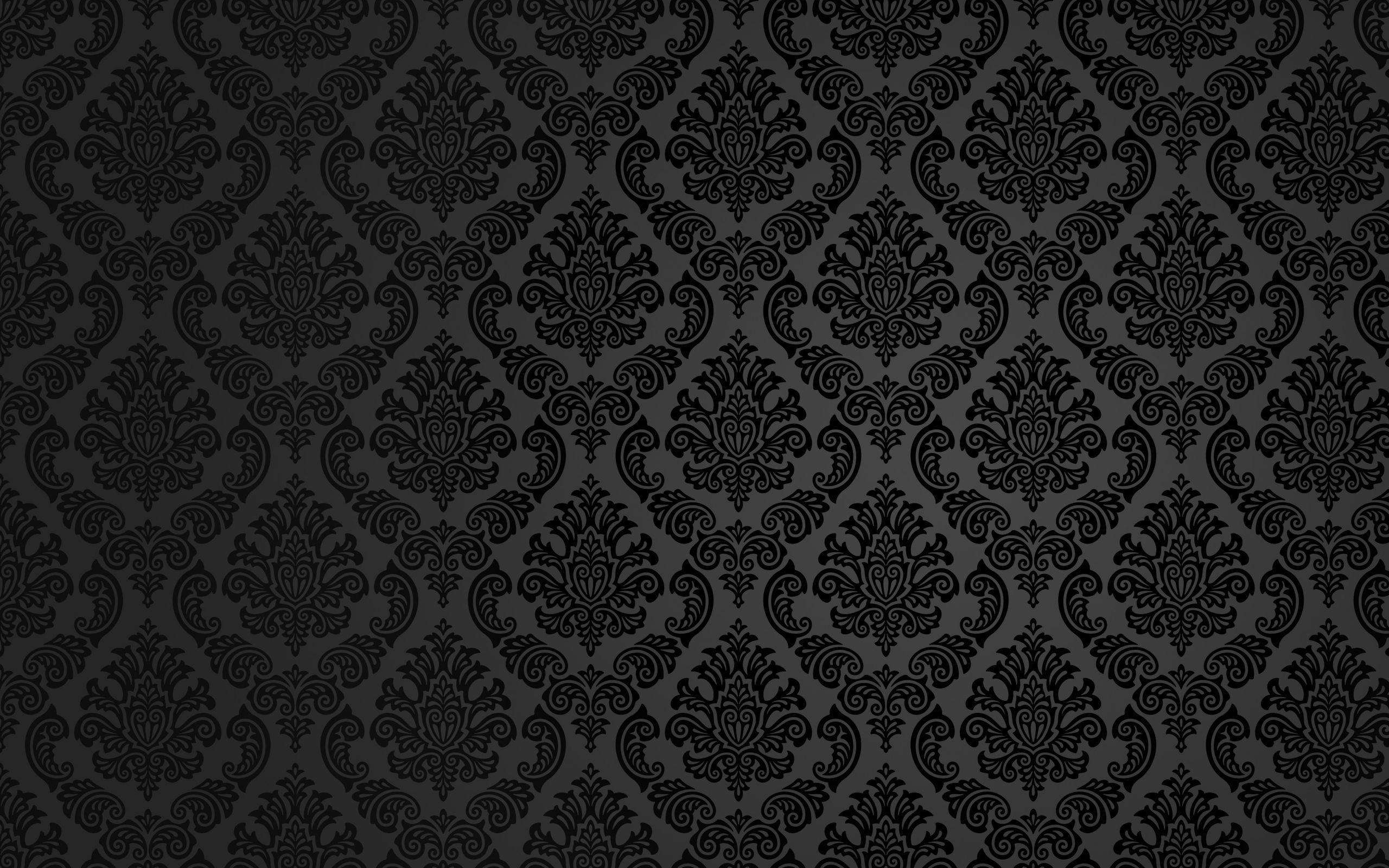 2560x1600 Black Pattern Wallpaper HD