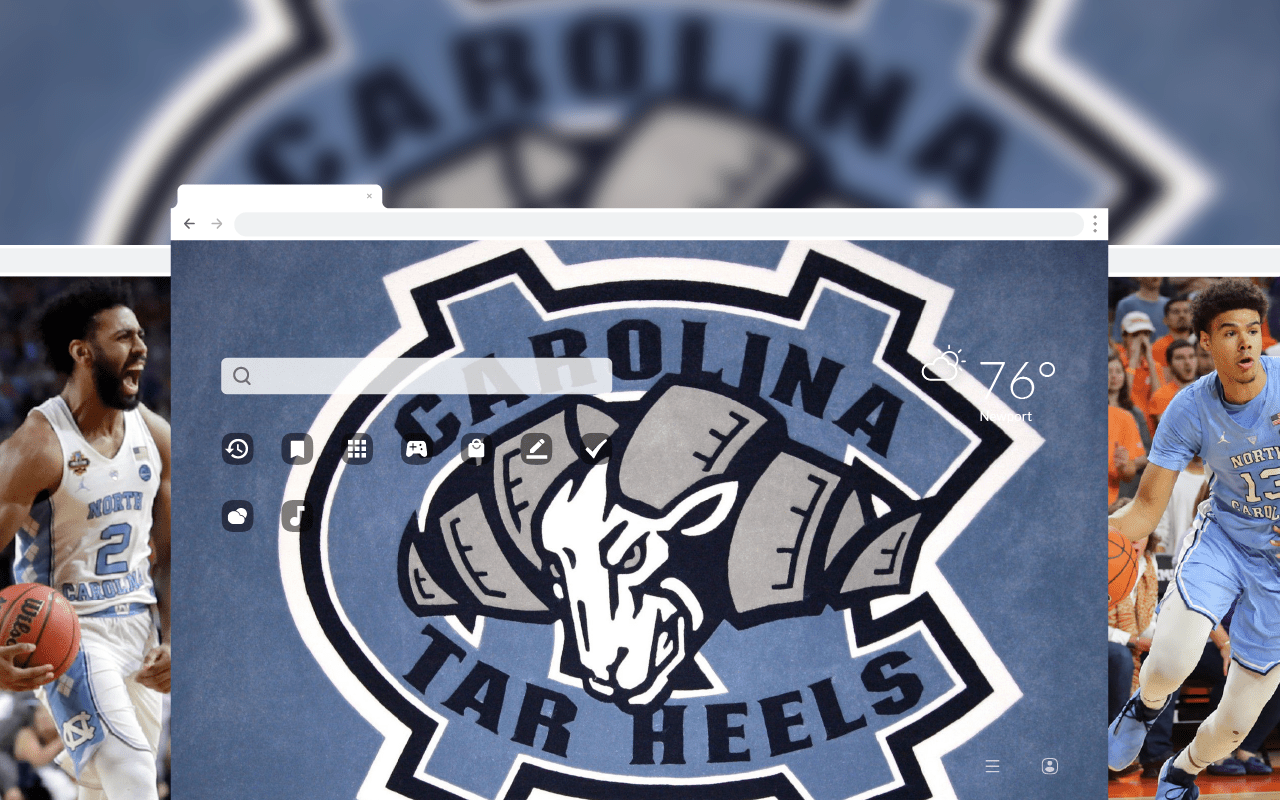 1280x800 North Carolina Tar Basketball HD Wallpaper Fan Tab