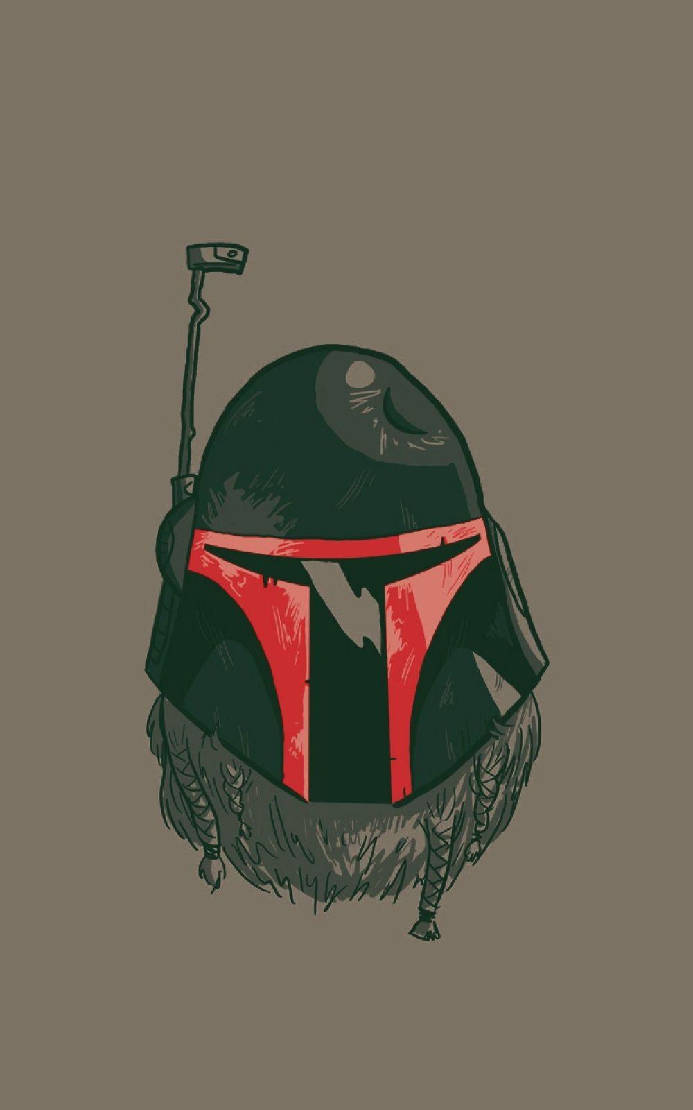 1000x1600 Boba Fett Black Helmet Beard iPhone 6 Plus HD Wallpaper HD