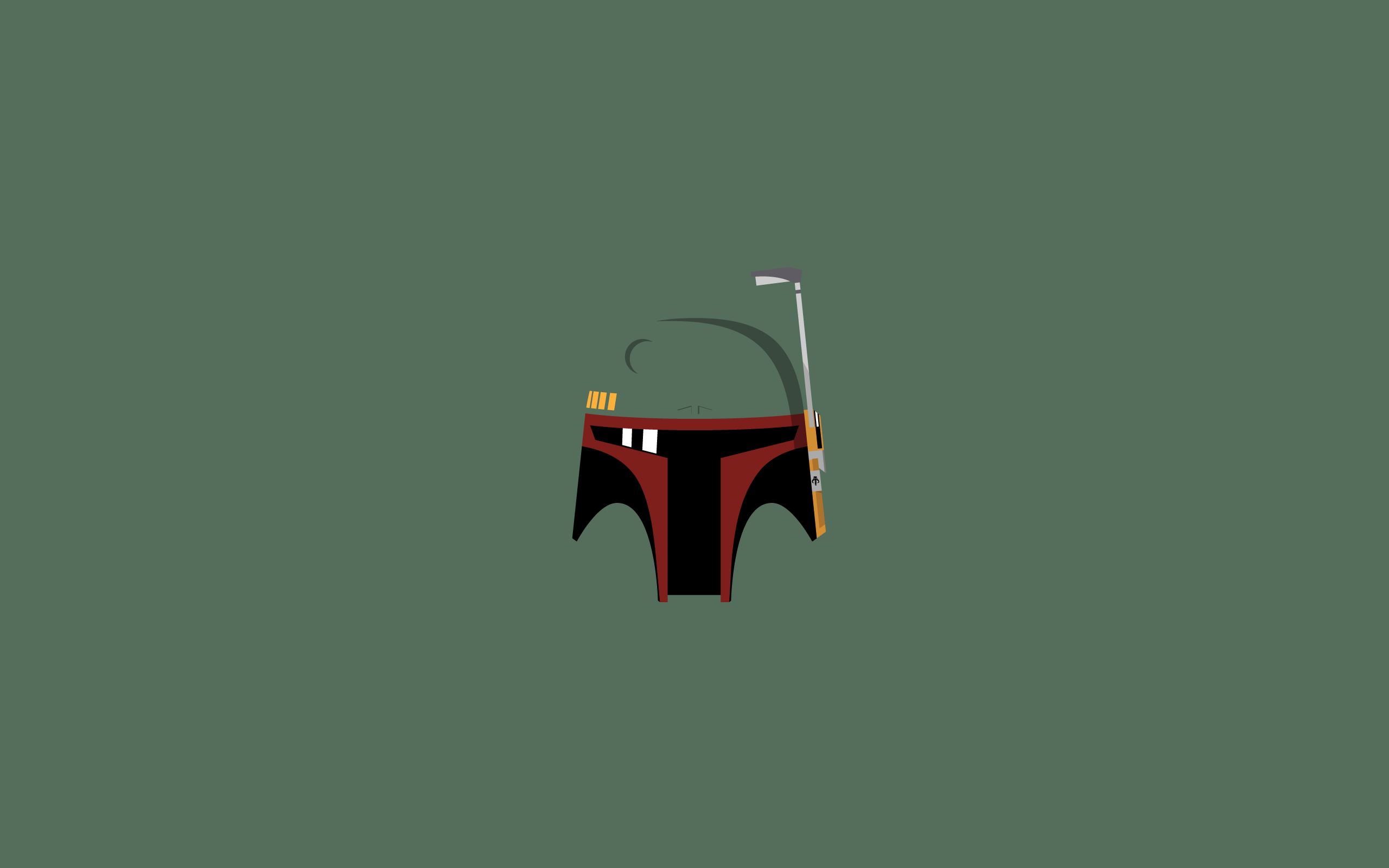 2560x1600 Star Wars, Boba Fett, Minimalism, Bounty Hunter, Helmet Wallpaper HD
