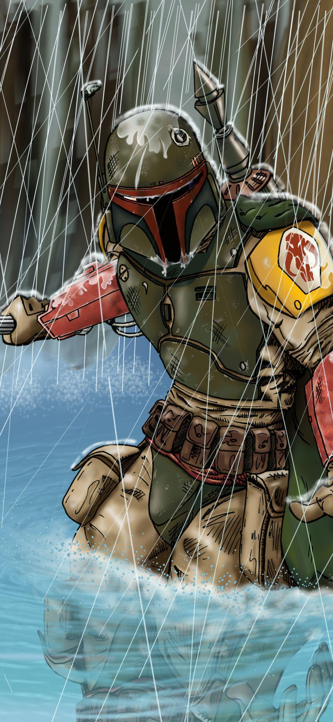 1125x2436 Star wars Boba Fett Mobile wallpaper. Star wars boba fett, Mobile wallpaper, Star wars