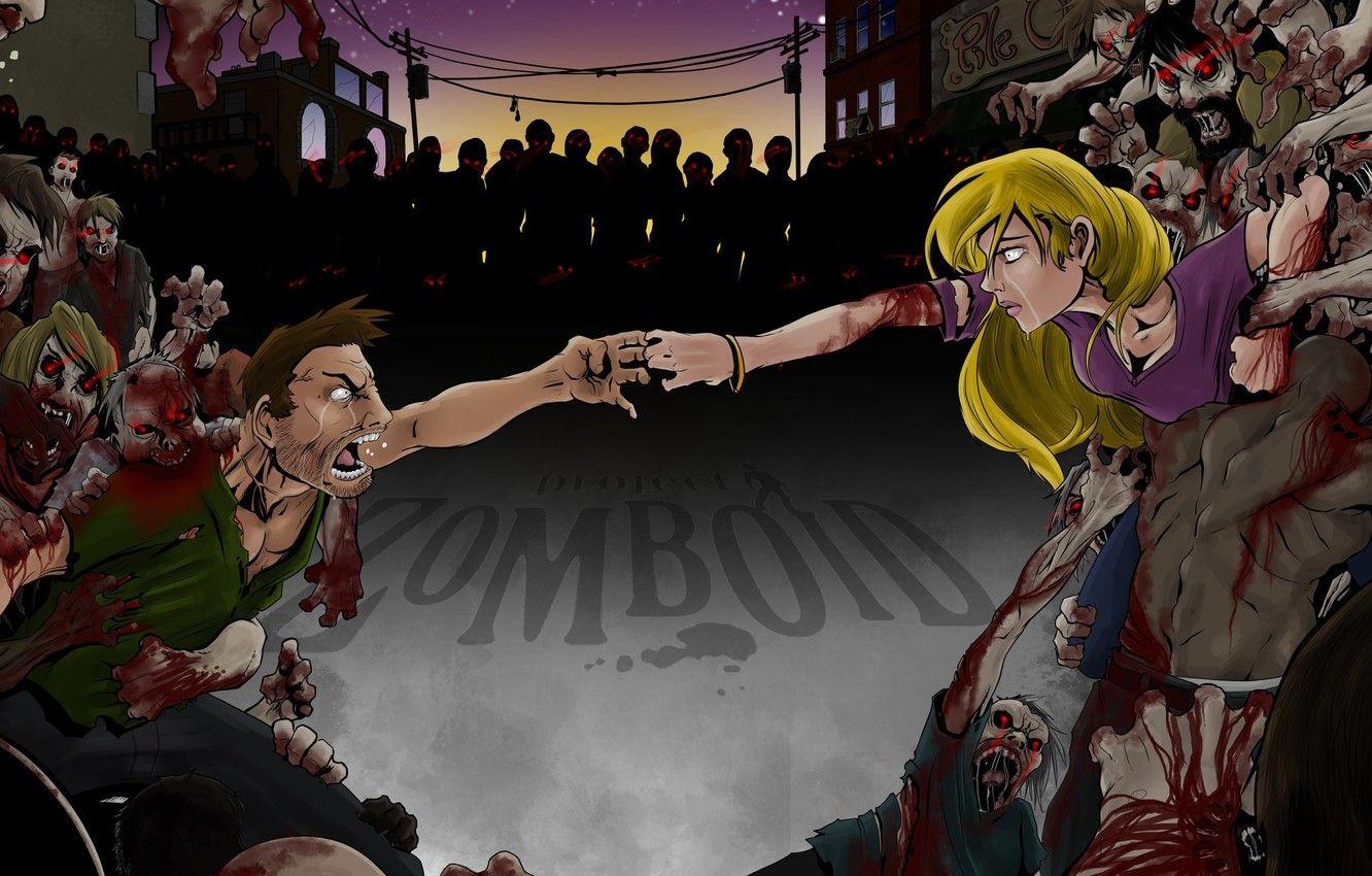1332x850 Wallpaper art, zombies, zombie, art, survival, Project Zomboid image for desktop, section игры