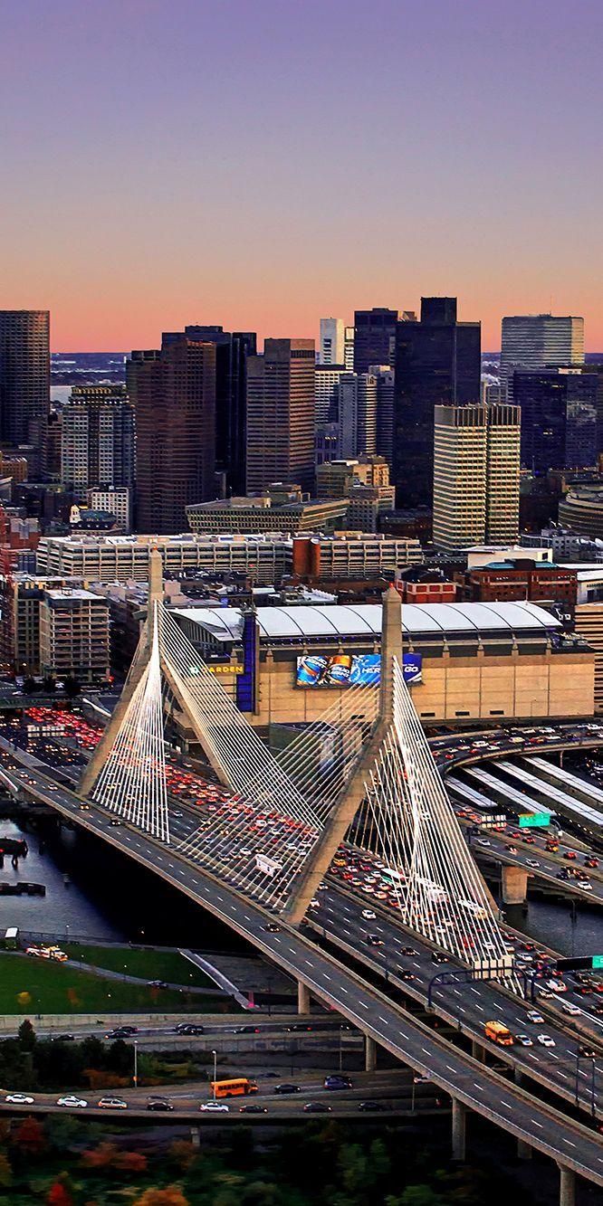 666x1333 Airborne Over Zakim Bridge by Xynn Tii. #xynntii. Boston skyline, In boston, Beautiful places