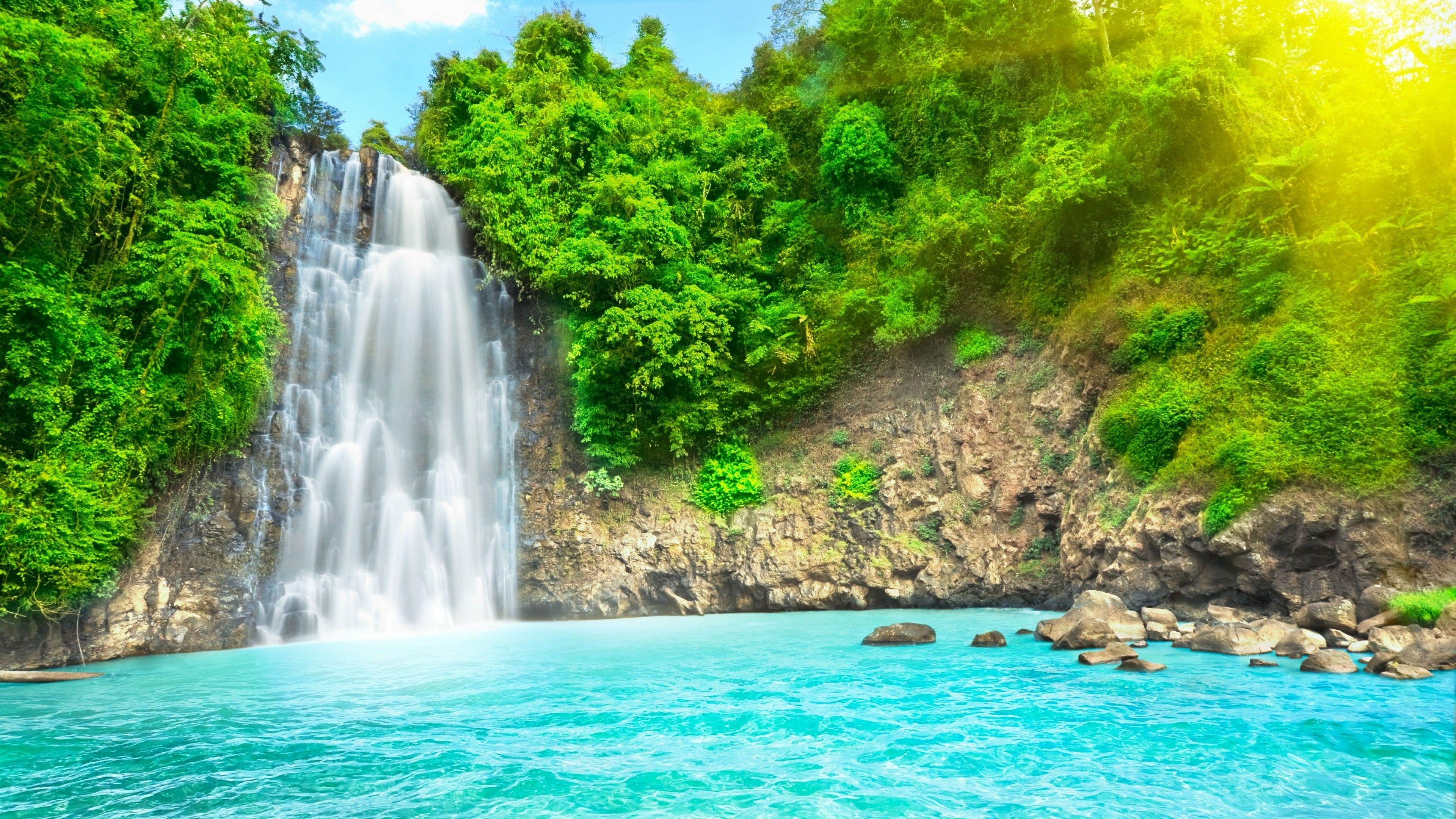 3840x2160 Waterfall Pool Falls, Vietnam Wallpaper. Wallpaper Studio