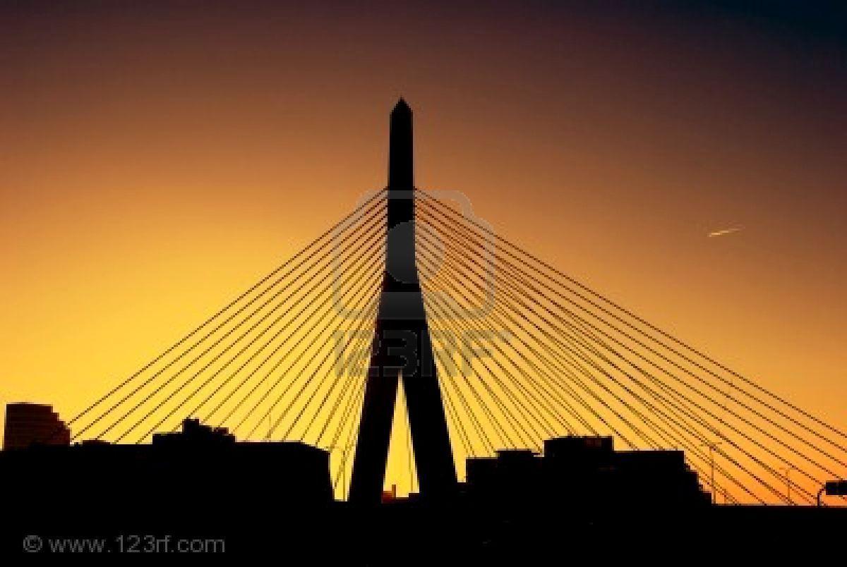 1200x804 Zakim Bridge in Boston at sunset. In boston, Photo, Sunset