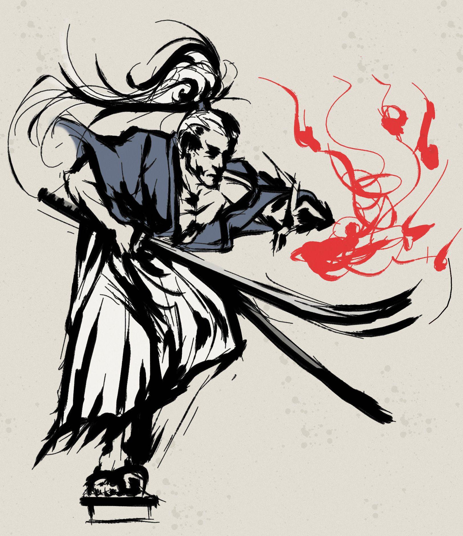 1624x1880 Sumi E: A Woman's Fury