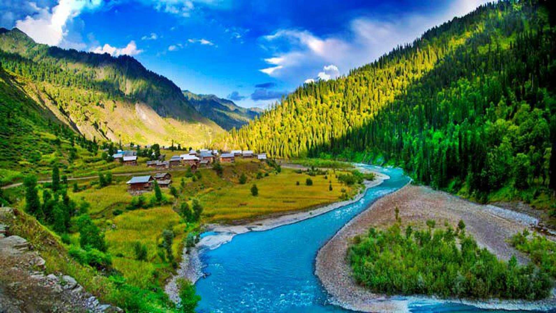1920x1080 Kashmir Nature Wallpaper