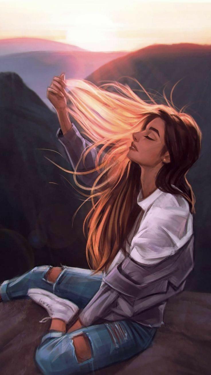 736x1308 Girl Art Wallpaper Free Download. Digital art girl, Concept art digital, Digital art illustration