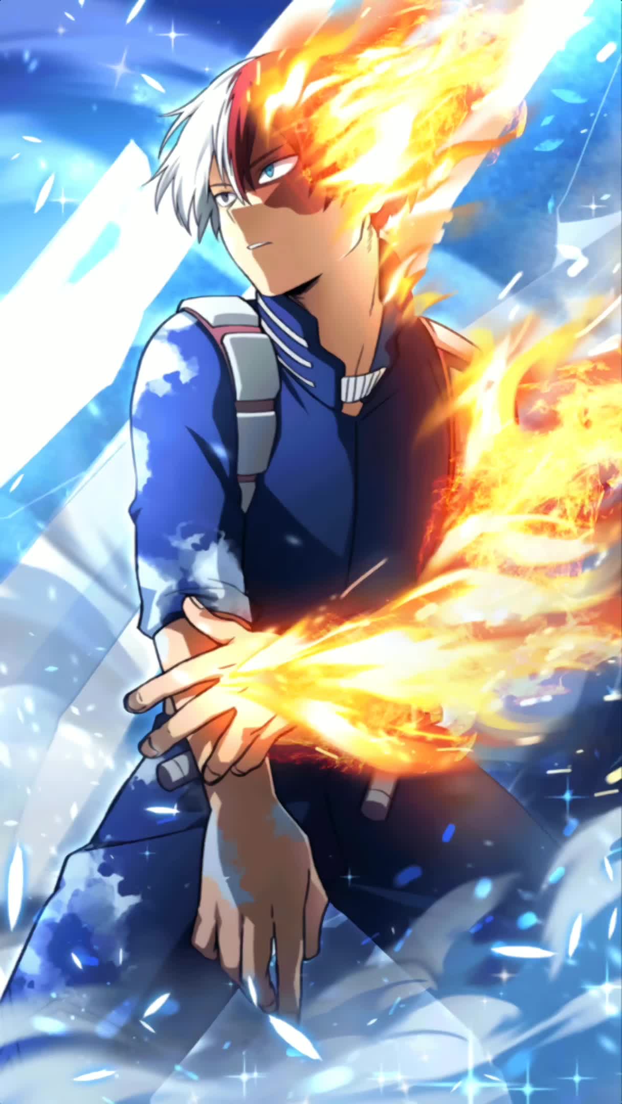 1216x2160 Shoto Todoroki Wallpaper Anime Free HD Wallpaper
